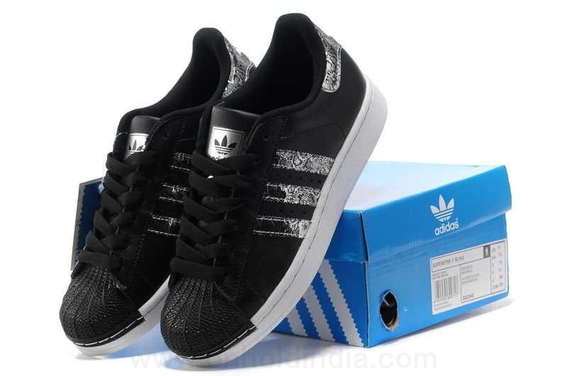 basket superstar noir femme