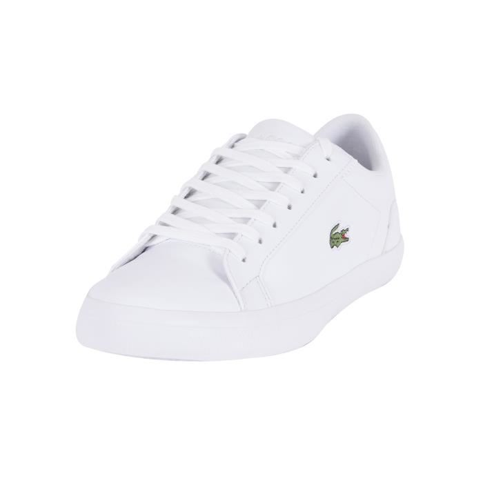 basket blanche homme lacoste