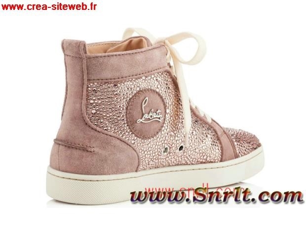 basket louboutin femme paillette