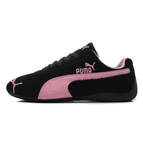 basket puma femme noir et rose